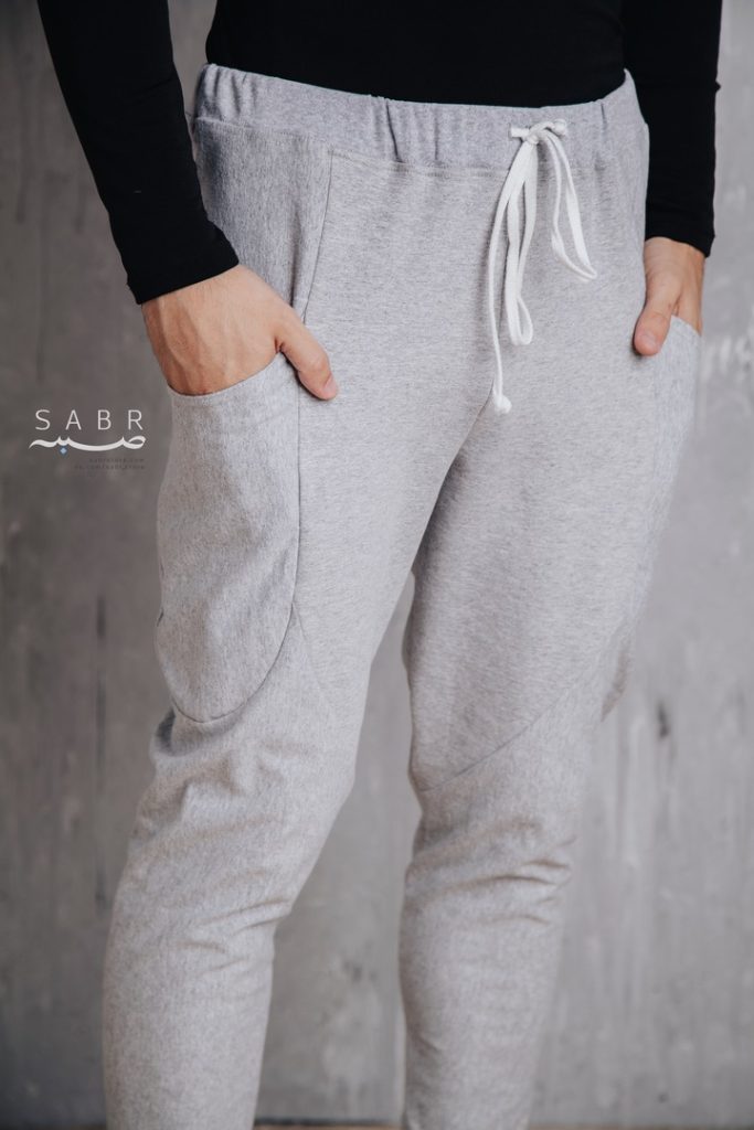 Брюки с карманами, серый