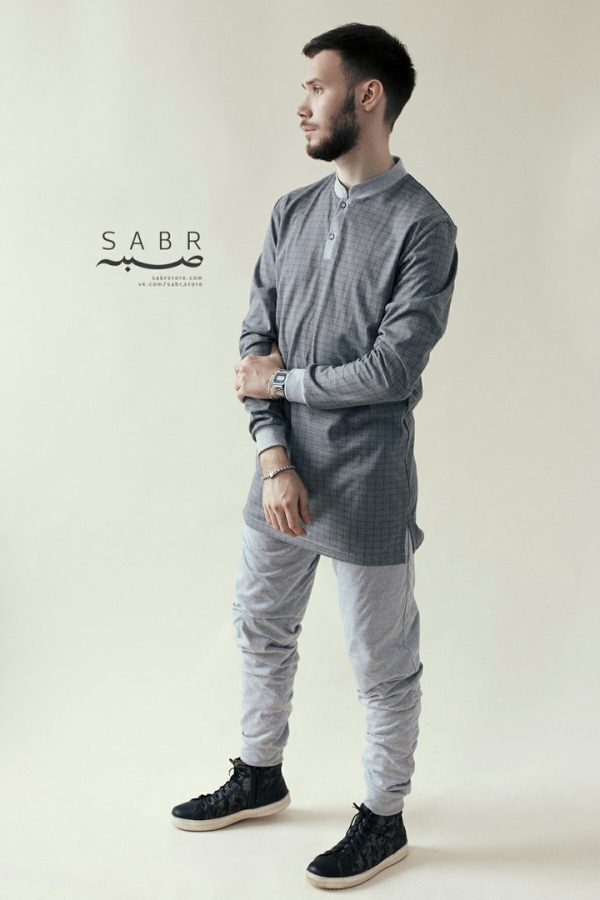 Домашний мужской костюм, серый