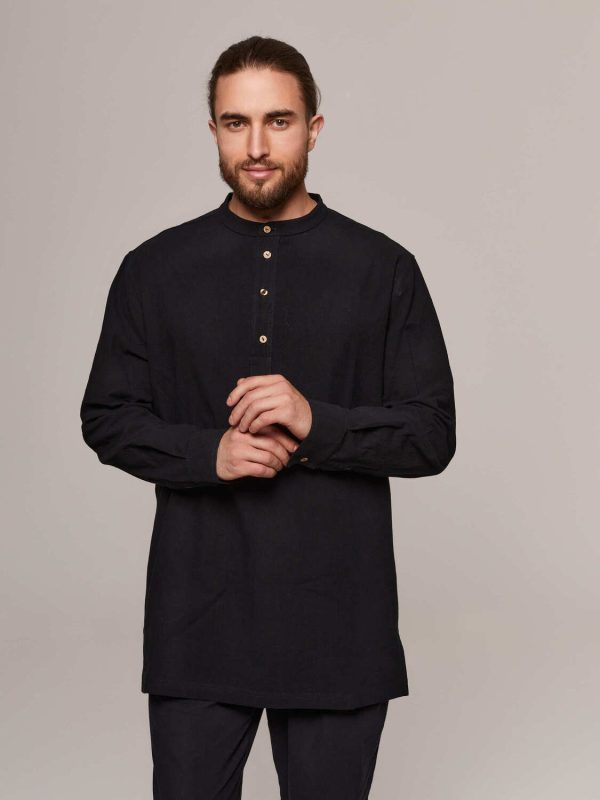 Рубашка мужская-камис «PAK», черный