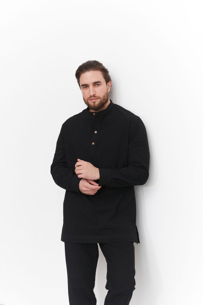 Рубашка мужская-камис «PAK», черный