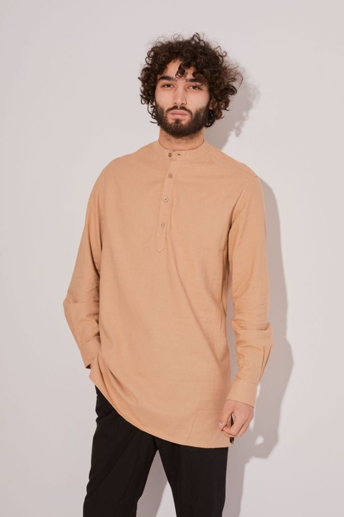 Рубашка мужская-камис, пшеничный