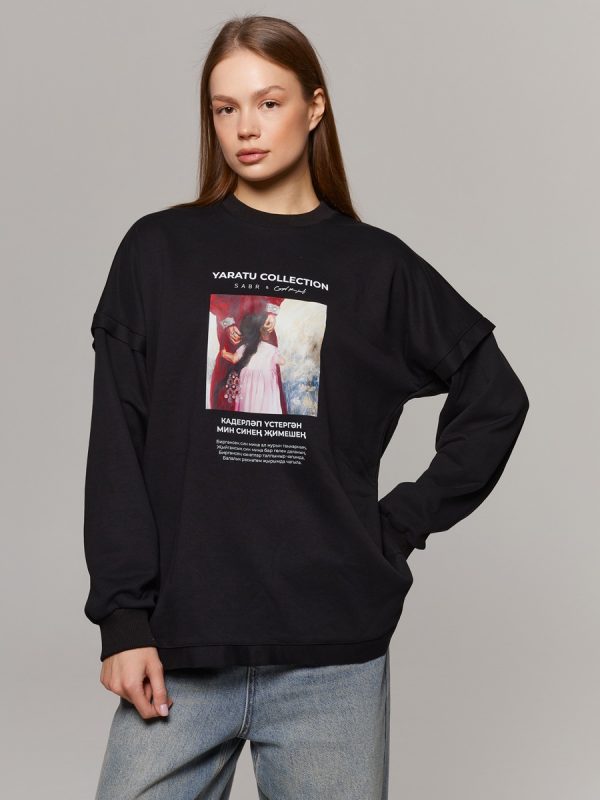 YARATU Свитшот "Эни", черный