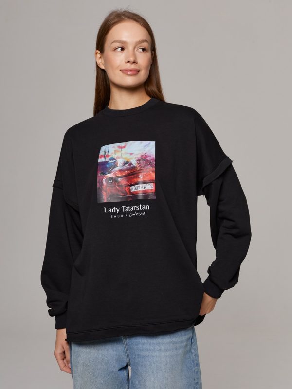 YARATU Свитшот "Lady Tatarstan", черный
