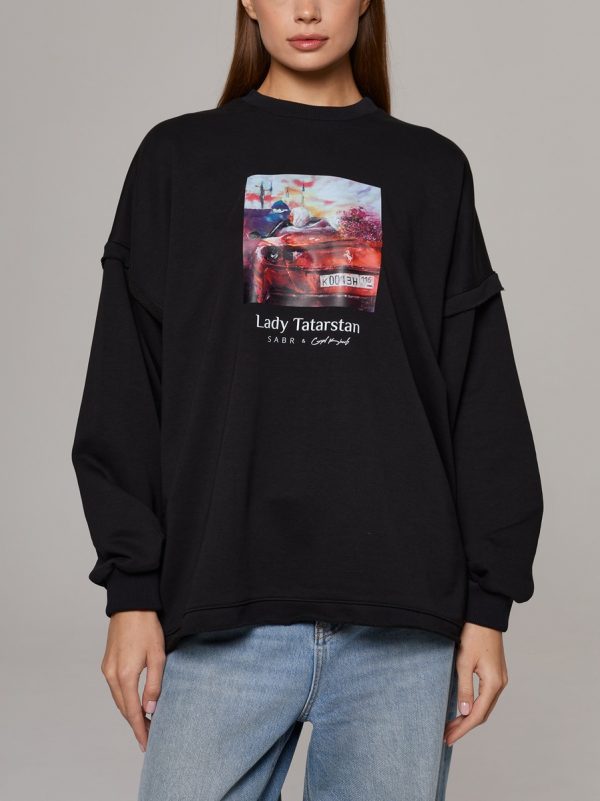 YARATU Свитшот "Lady Tatarstan", черный