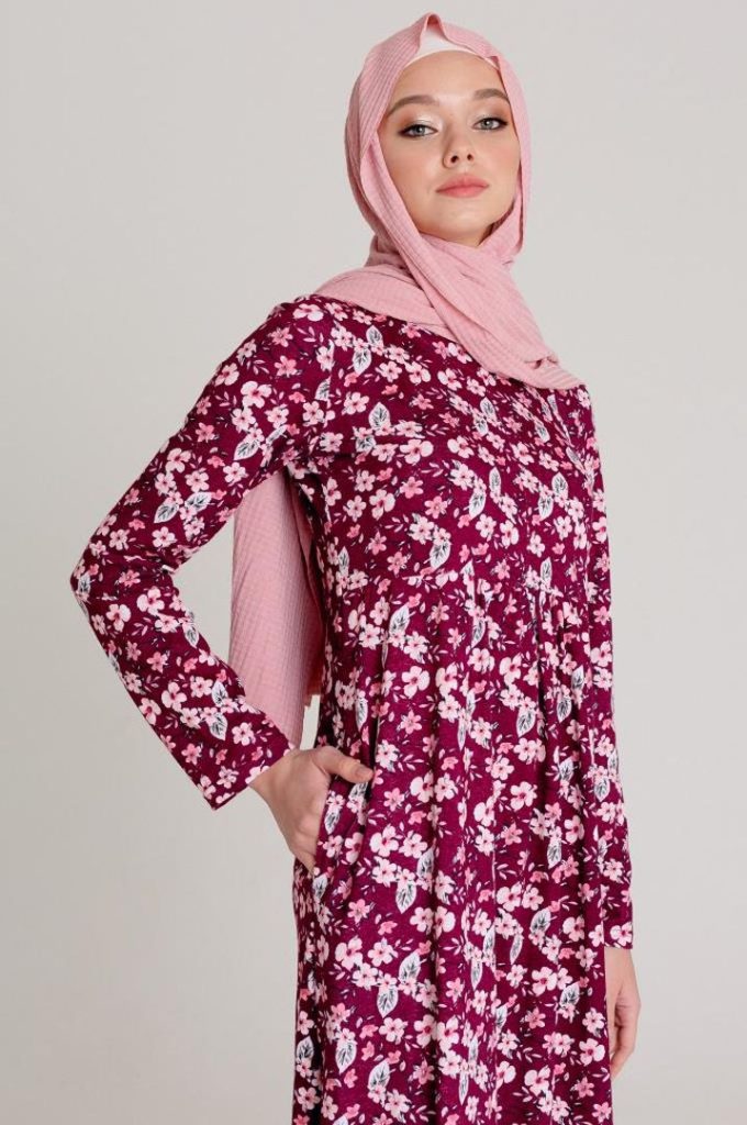 Платье «Matur», лиловые цветы