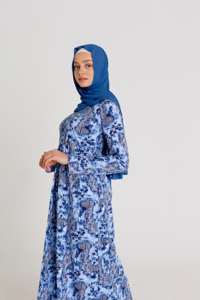 Платье «Matur», синие цветы