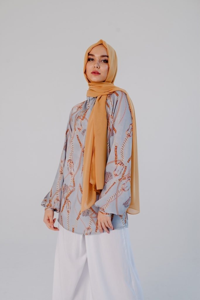 Блузка «Tassel», серый