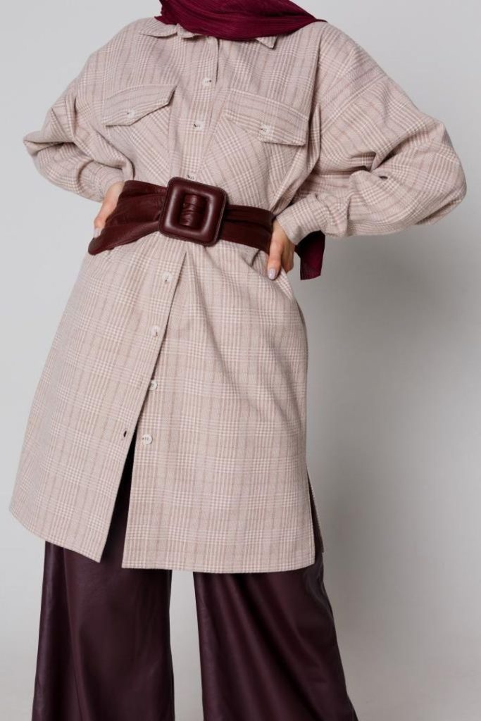 Рубашка удлиненая «Suave», беж