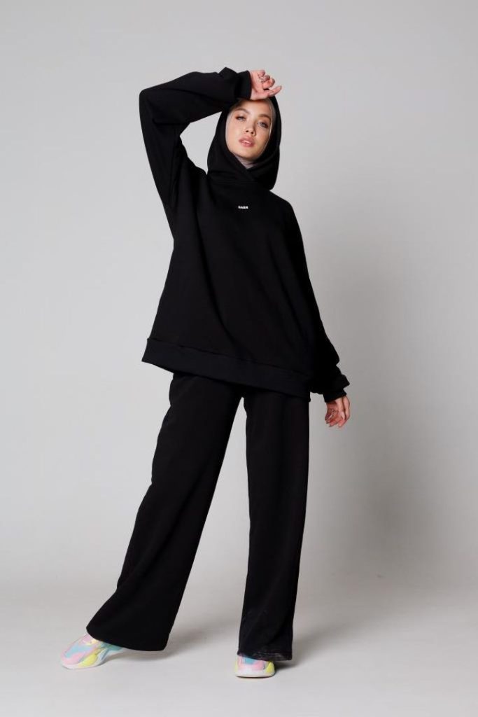 Брюки-джоггеры  «Nube» широкого кроя, черный