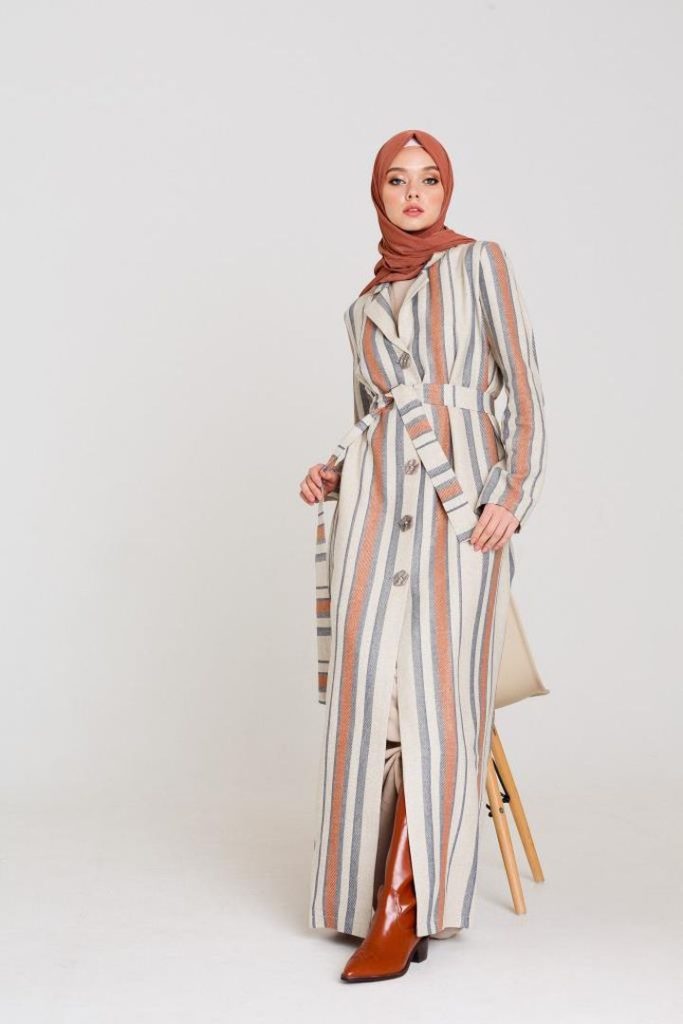 Удлинённый жакет «Damask», терракотовый