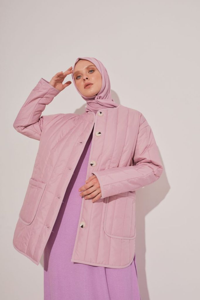 Жакет стёганый «Vesna», лиловый