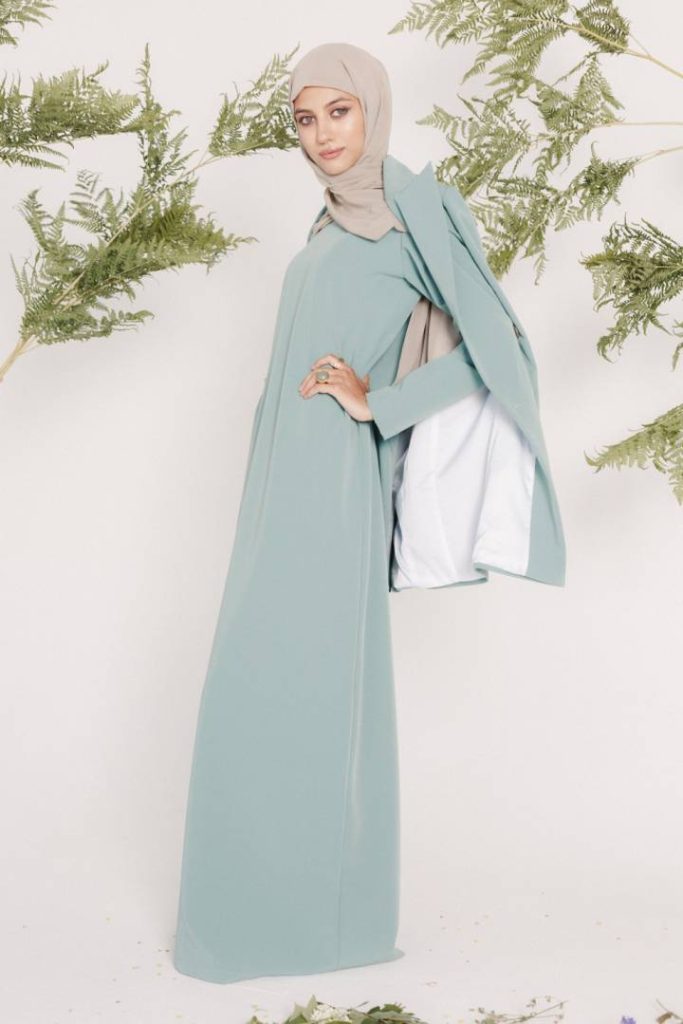 Платье «Ano», зеленый залив