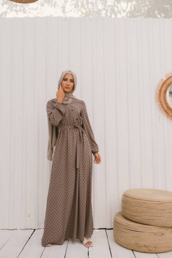 Платье «Wave», пралине