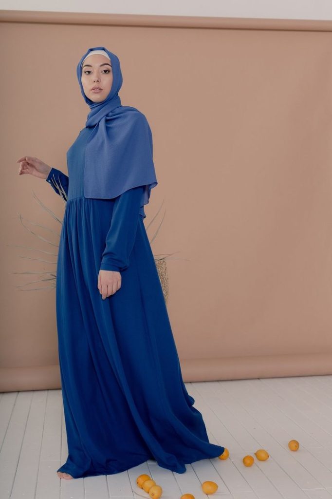 Платье «Salma» синее