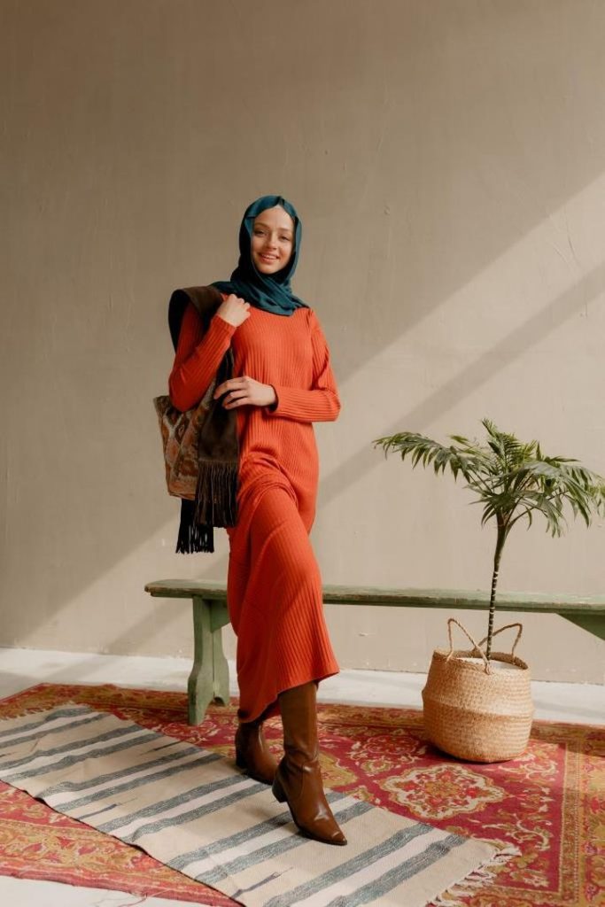 Платье «Hanna», терракота