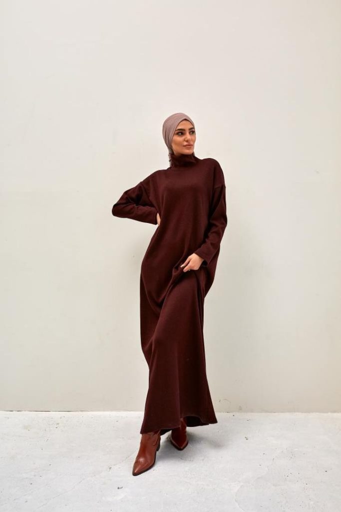 Платье «Nix», марсала