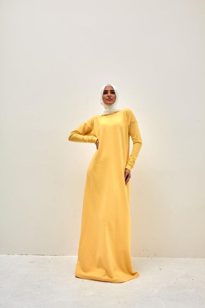 Платье «Mono» б/м, банановый