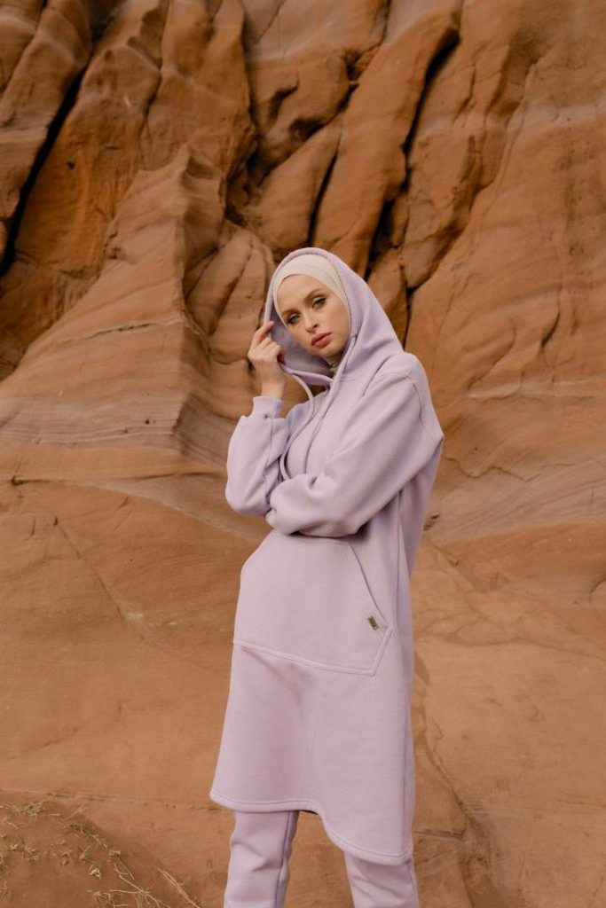 Туника «Una», пыльная сирень (начес)