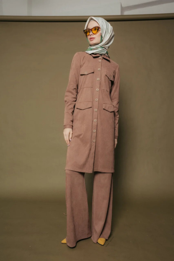 Туника-рубашка «Velvet», какао