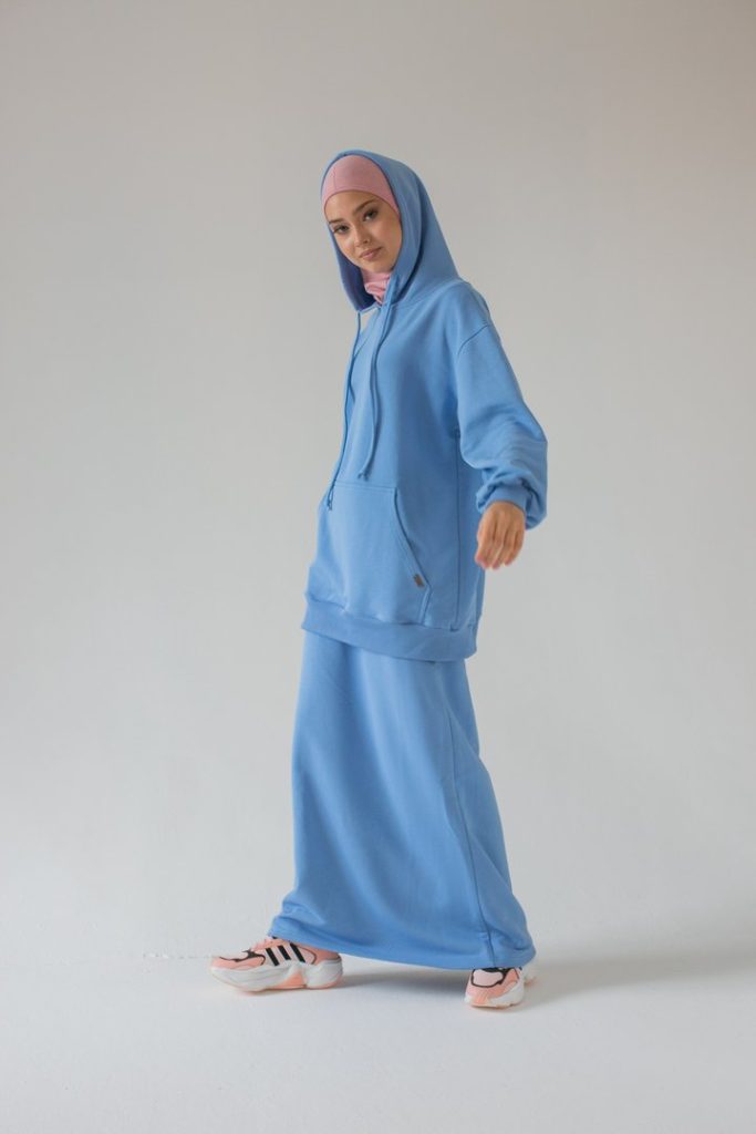 Худи «Una», василек