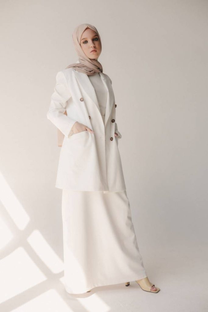 Юбка «Ano», блестящий белый