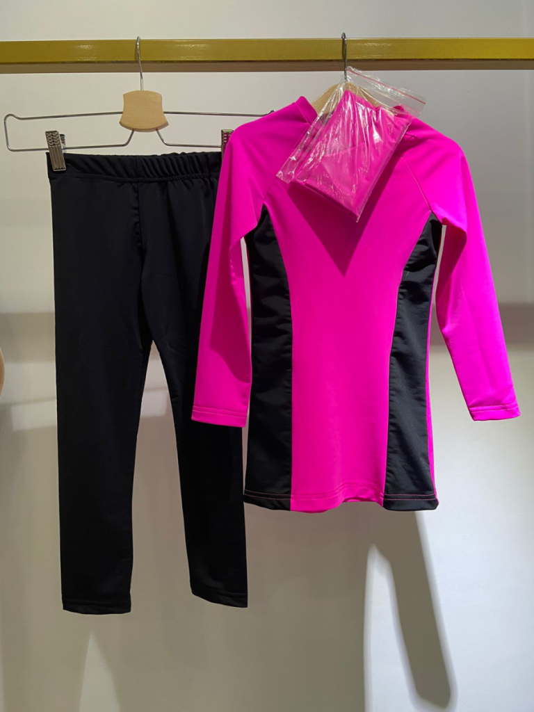 Ostazlar Детский буркини «Swim», роз/чер