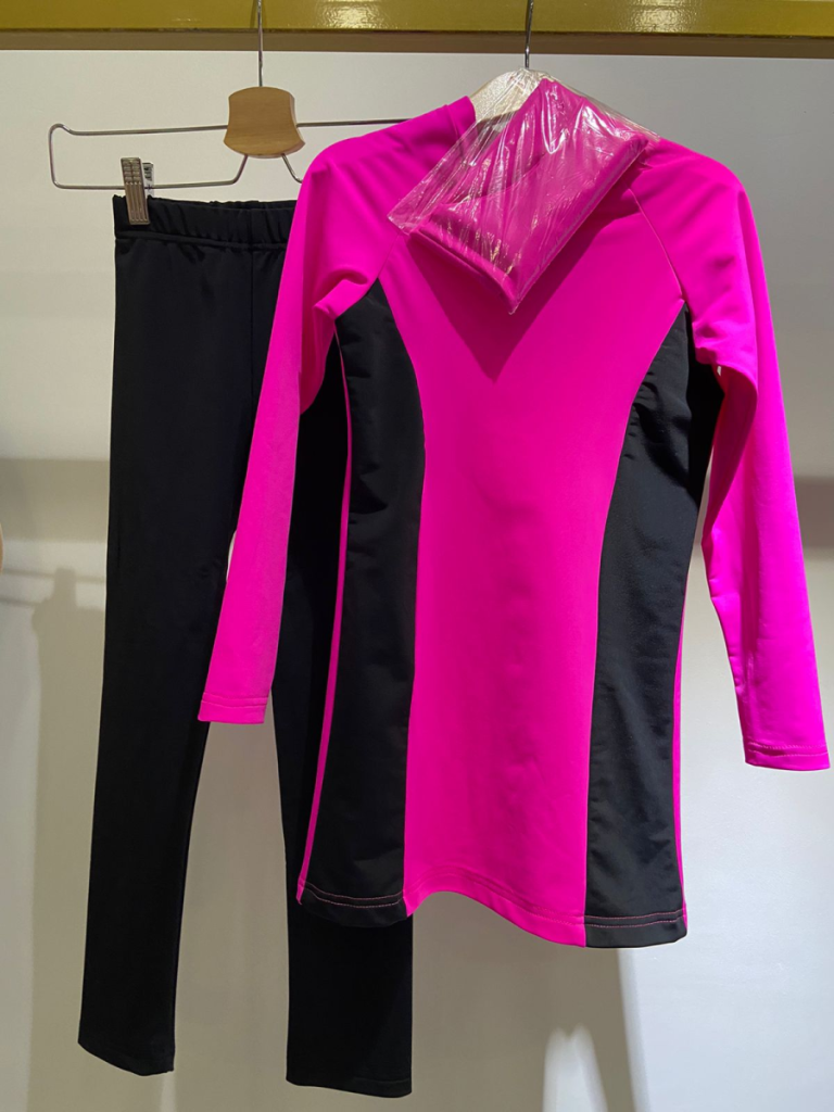 Ostazlar Детский буркини «Swim», роз/чер